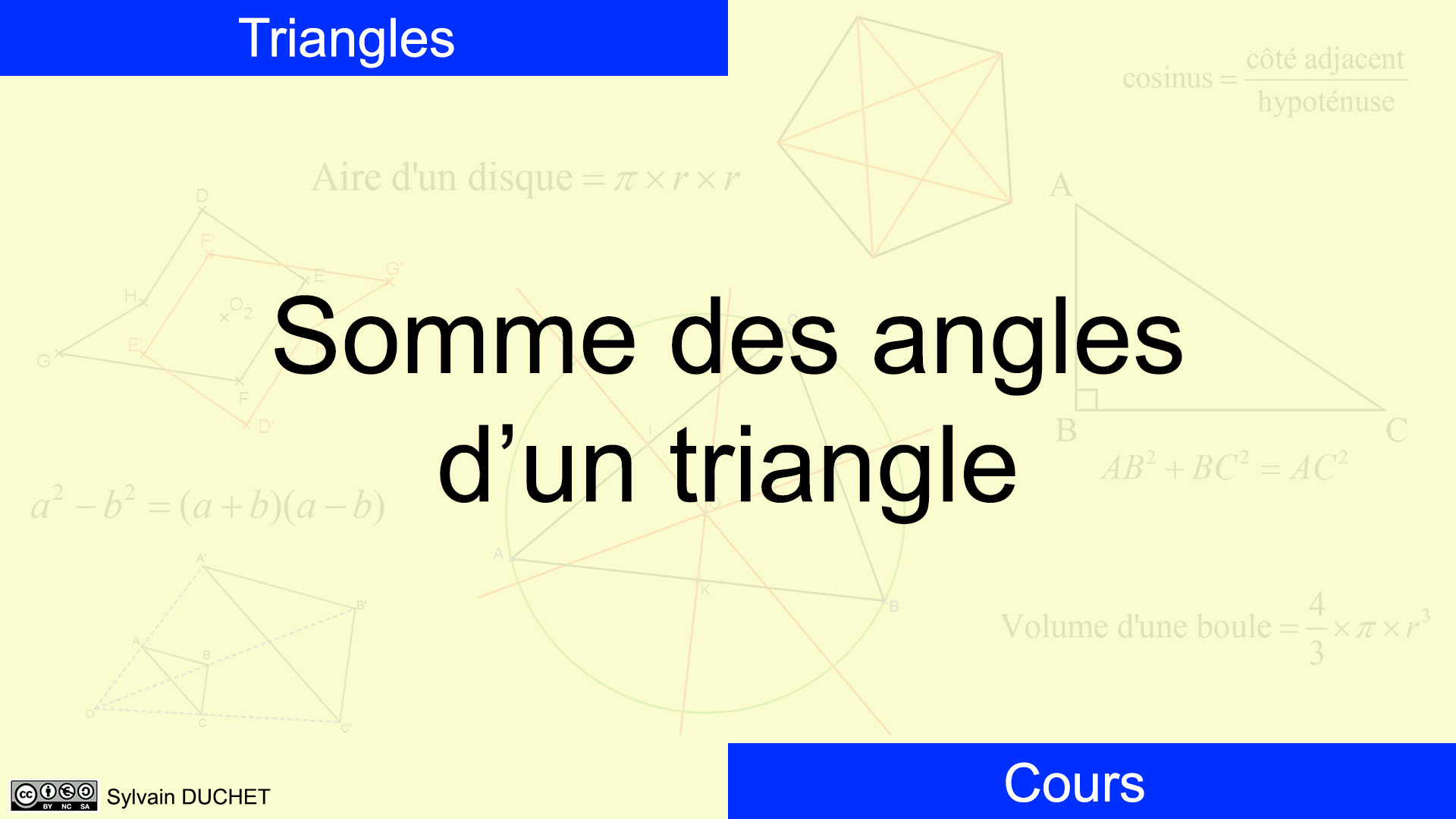 Pod Somme Des Angles D